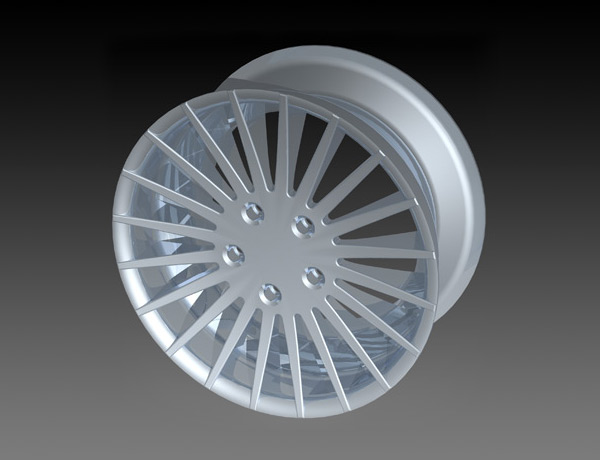 <b>Wheel</b><span><br /> Designed by <b>Bert Lonsain</b> • Created in <a href='/3d-modeling/3d-modeling-cobalt.html'>Cobalt CAD & 3D Modeling Software</a></span>