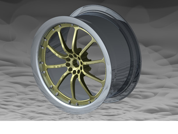 <b>Sportcar Wheel</b><span><br /> Designed by <b>PT Walton</b> at <b>Savannah College of Art and Design</b> • Created in <a href='/3d-modeling/3d-modeling-cobalt.html'>Cobalt CAD & 3D Modeling Software</a></span>
