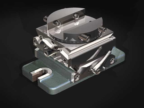 <b>Any-angle Machinist Vise</b><span><br /> Designed by <b>David A. Campfield</b> • Created in Ashlar-Vellum CAD & 3D Modeling Software</span>