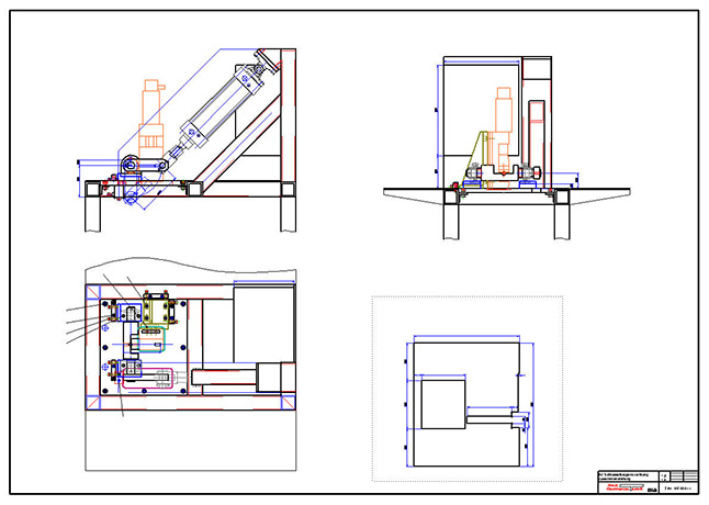 <b>Pneumatic Bend Machine</b><span><br /> Designed by <b>Walter Arnold</b> • Created in <a href='/2d-3d-drafting/2d-3d-cad-graphite.html'>Graphite Precision CAD Software</a></span>