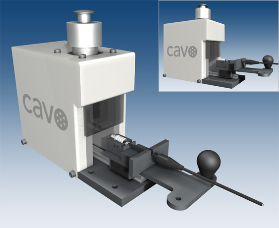 <b>Crimp Machine for Cavomate Connectors</b><span><br /> Designed by <b><a href='/success-stories/it-all-starts-with-a-cobalt-model/'>Ken Ballard</a></b> of <b>Precision Concepts Medical Technologies</b> • Created in <a href='/3d-modeling/3d-modeling-cobalt.html'>Cobalt</a></span>