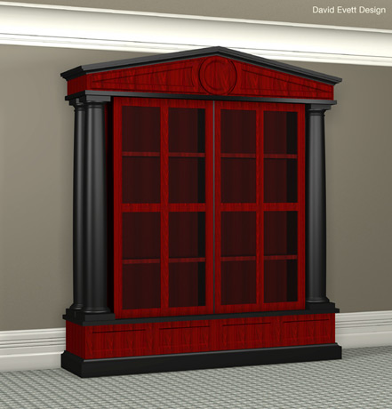 <b>Bookcase</b><span><br /> Designed by <b><a href='/success-stories/cobalt-delivers-speed-and-savings/'>David Evett</a></b> • Created in <a href='/3d-modeling/3d-modeling-cobalt.html'>Cobalt CAD & 3D Modeling Software</a></span>