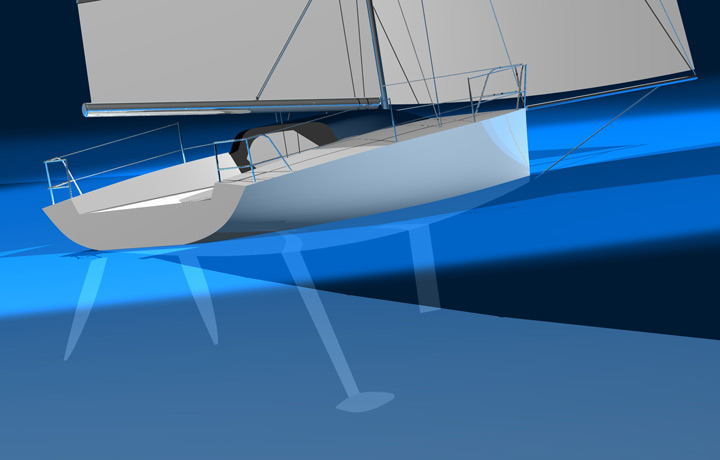 <b>White Yacht</b><span><br /> Designed by <b>Jol Yates</b> for <b>Bakewell-White Design Group</b> • Created in <a href='/3d-modeling/3d-modeling-cobalt.html'>Cobalt CAD & 3D Modeling Software</a></span>