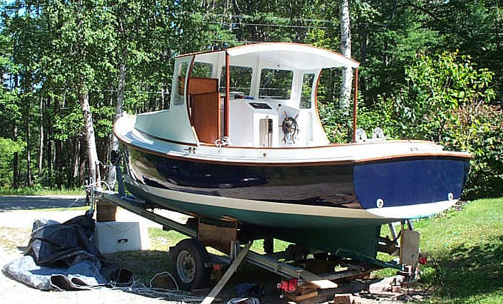 <b>Herreshoff Harbor Pilot on Trailer</b><span><br /> Designed by <b><a href='/success-stories/retired-by-design/'>Merrill Hall</a></b> • Created in <a href='/2d-3d-drafting/2d-3d-cad-graphite.html'>Graphite Precision CAD Software</a></span>