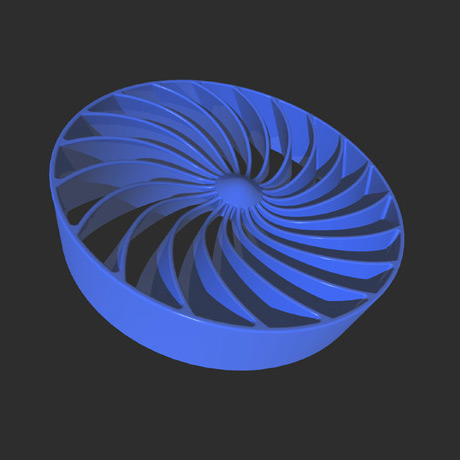 <b>Spiral</b><span><br /> Designed by <b>Bert Lonsain</b> • Created in Ashlar-Vellum CAD & 3D Modeling Software</span>